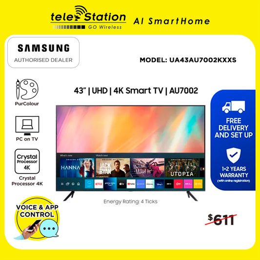 Samsung AU7002 43" Crystal UHD 4K TV