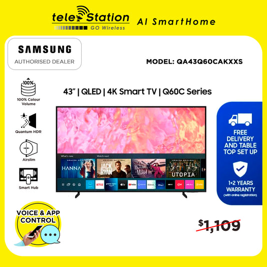 Samsung Q60C 43" QLED 4K Smart TV