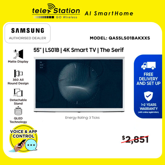 Samsung LS01B 55" The Serif 4K QLED Smart TV