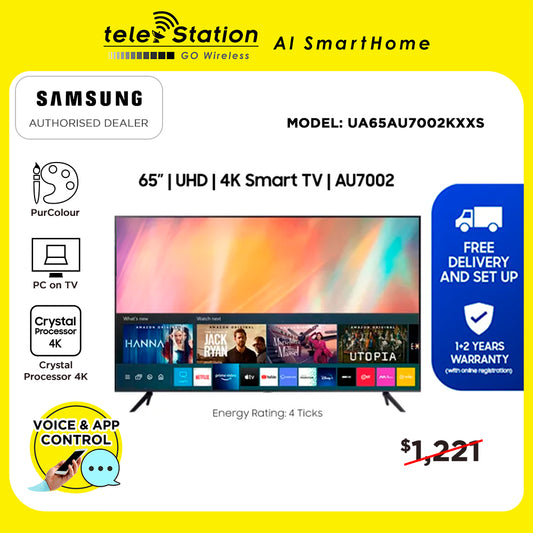 Samsung AU7002 65" Crystal UHD 4K TV