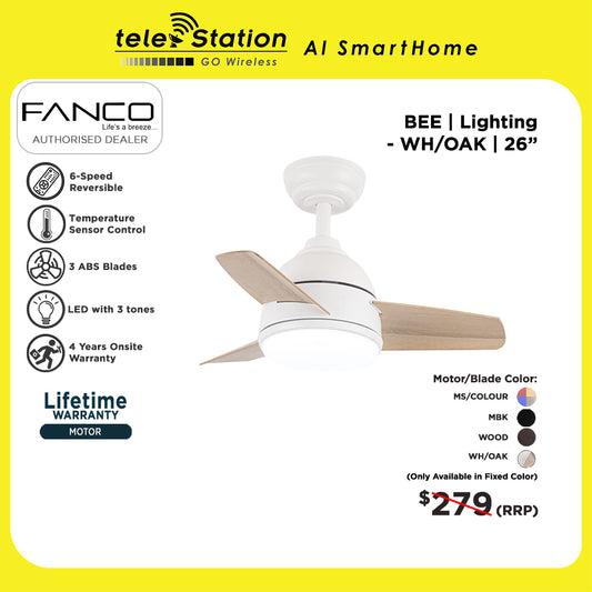 Fanco BEE Ceiling Fan with Lighting