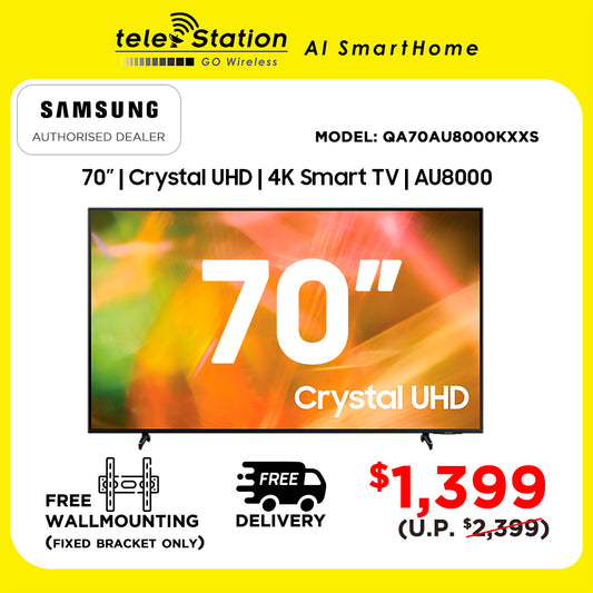 [CLEARANCE SALE] Samsung 70" AU8000 UHD 4K TV