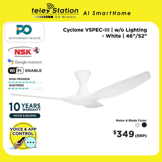 PO Eco Cyclone VSPEC-III Smart Ceiling Fan