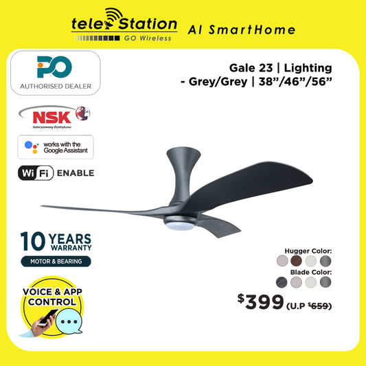 PO Eco Gale 23 Smart WiFi Ceiling Fan
