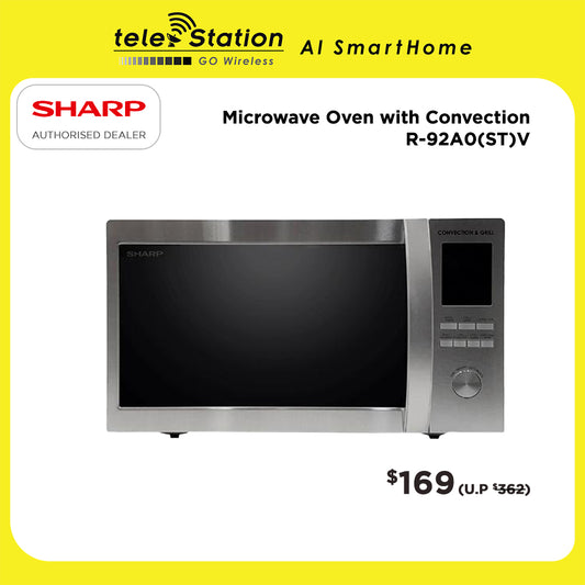 [Clearance] SHARP CONVECTION MICROWAVE R-92A0(ST)V | 1 Year Warranty