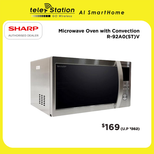 [Clearance] SHARP CONVECTION MICROWAVE R-92A0(ST)V | 1 Year Warranty