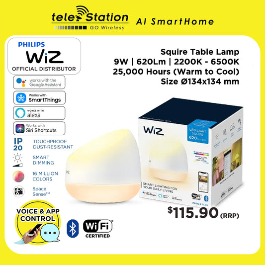 Philips WiZ Squire Table Lamp (2 Years Local Warranty)
