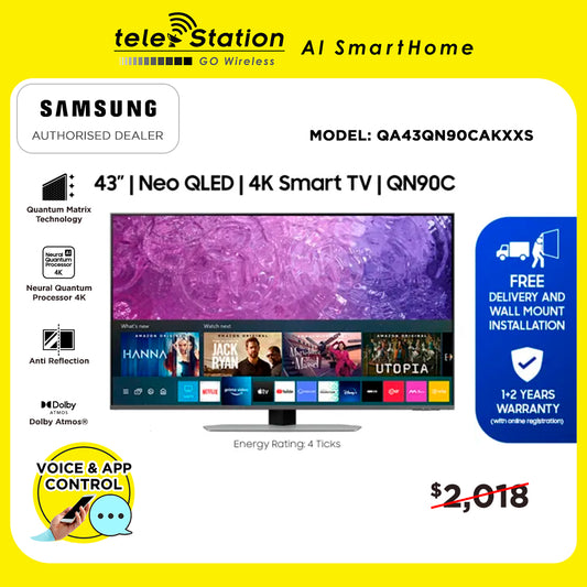 Samsung QN90C 43" 4K Neo QLED Smart TV