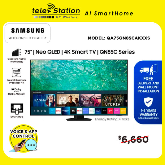 Samsung QN85C 75" 4K Neo QLED Smart TV