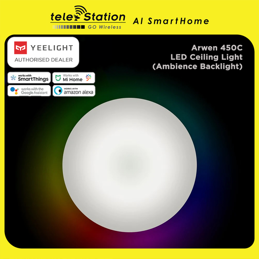 Yeelight Arwen 450C White Ceiling Light (Colour Backlight)