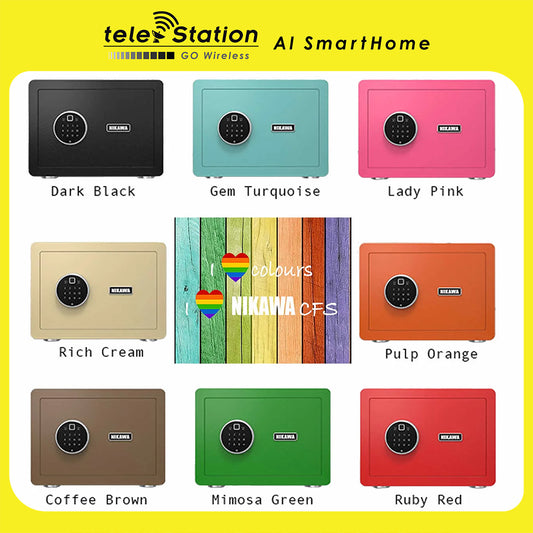 Nikawa CFS25 Colours Fingerprint Safe Box