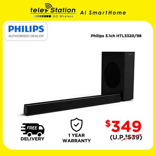[CLEARANCE SALE] Philips 3.1ch HTL3320/98
