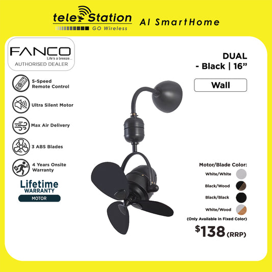Fanco DUAL Wall / Ceiling Fan