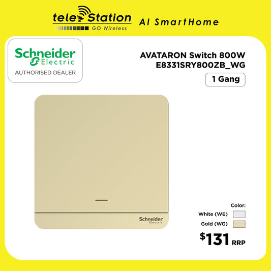 Schneider AvatarOn Wiser Switch 800W - 1, 2 and 3 Gang