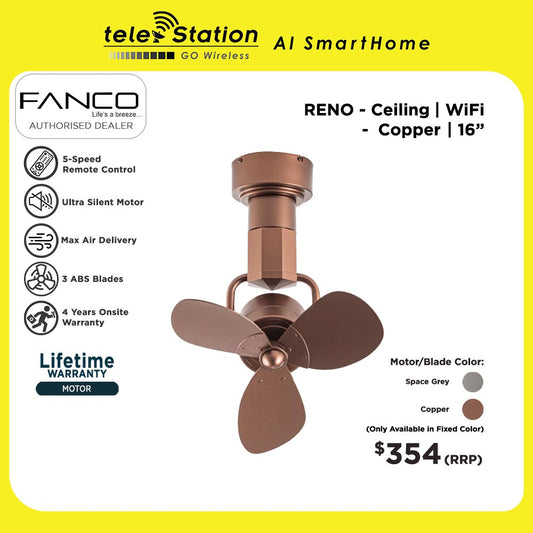 Fanco RENO Wall/Ceiling Fan