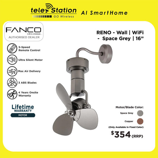 Fanco RENO Wall/Ceiling Fan