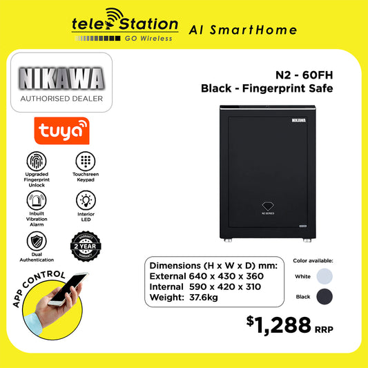 Nikawa N2-60FH Fingerprint Smart Safe Box