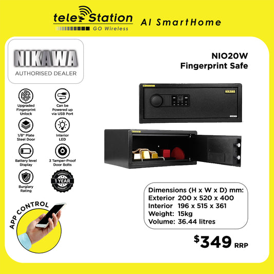 Nikawa NIO20W Fingerprint Smart Safe Box