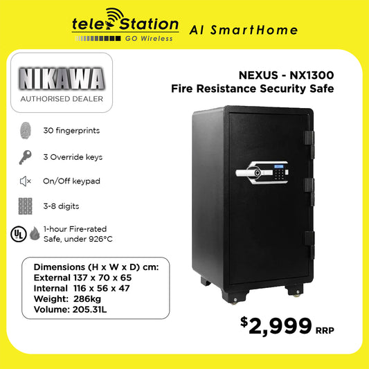 Nikawa NEXUS NX1300 Fire Resistance Security Safe Box