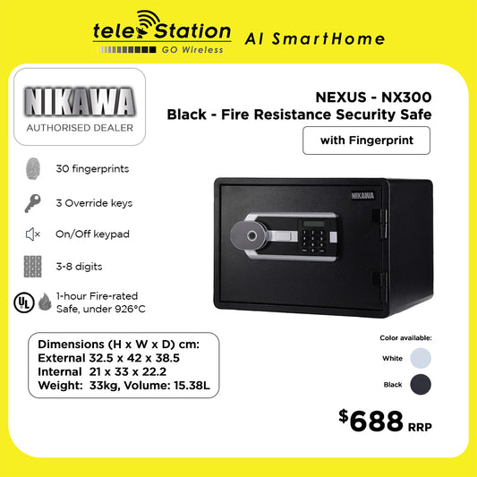 Nikawa NEXUS NX300 Fire Resistance Security Safe Box