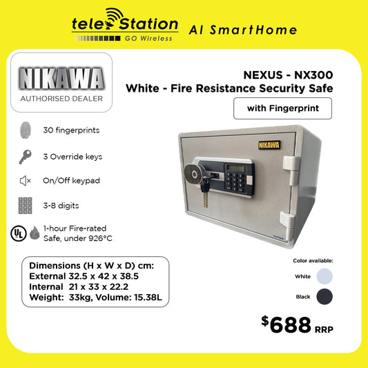 Nikawa NEXUS NX300 Fire Resistance Security Safe Box
