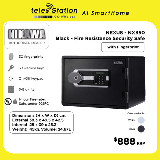 Nikawa NEXUS NX350 Fire Resistance Security Safe Box