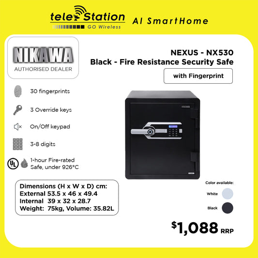 Nikawa NEXUS NX530 Fire Resistance Security Safe Box