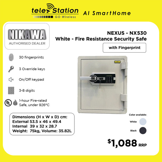 Nikawa NEXUS NX530 Fire Resistance Security Safe Box