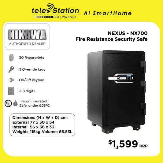 Nikawa NEXUS NX700 Fire Resistance Security Safe Box