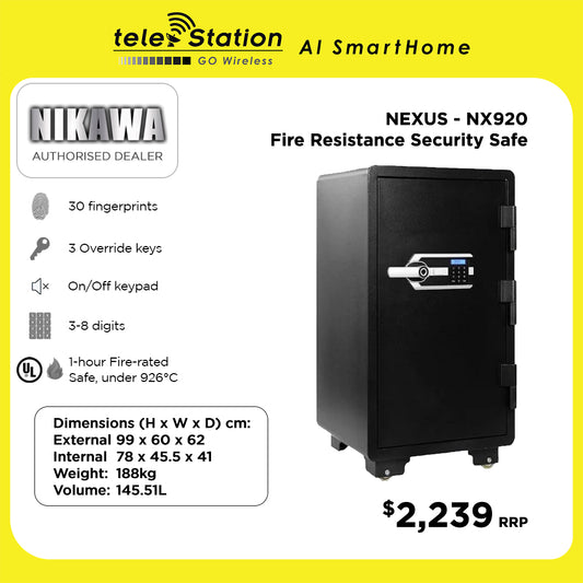 Nikawa NEXUS NX920 Fire Resistance Security Safe Box