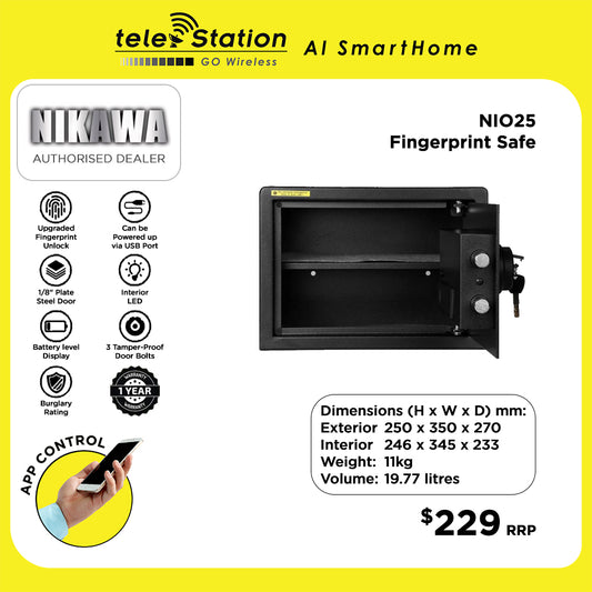 Nikawa NIO25 Fingerprint Smart Safe Box