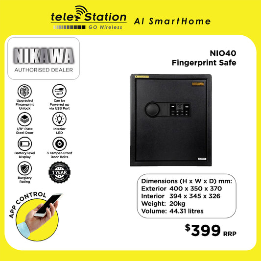 Nikawa NIO40 Fingerprint Smart Safe Box
