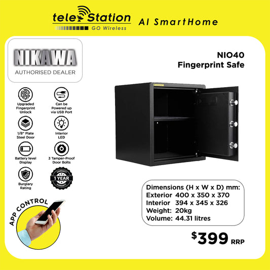 Nikawa NIO40 Fingerprint Smart Safe Box