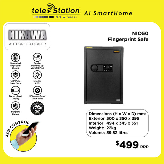 Nikawa NIO50 Fingerprint Smart Safe Box