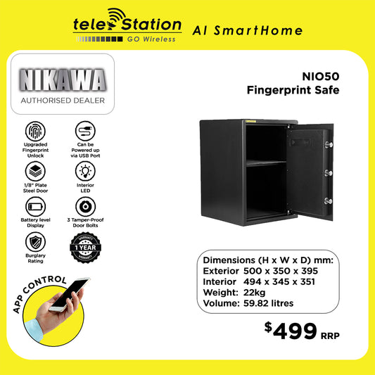 Nikawa NIO50 Fingerprint Smart Safe Box