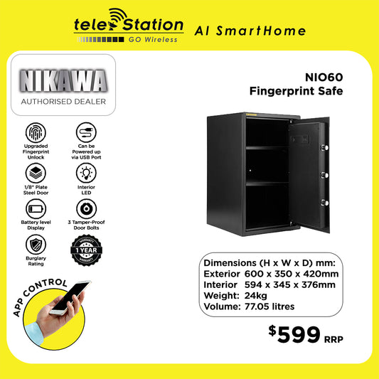 Nikawa NIO60 Fingerprint Smart Safe Box