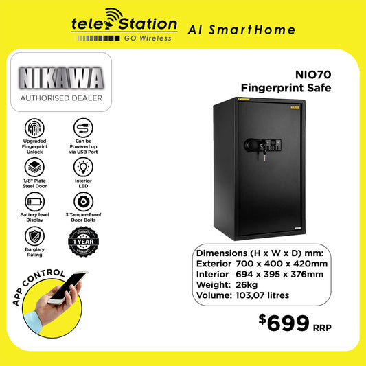 Nikawa NIO70 Fingerprint Smart Safe Box
