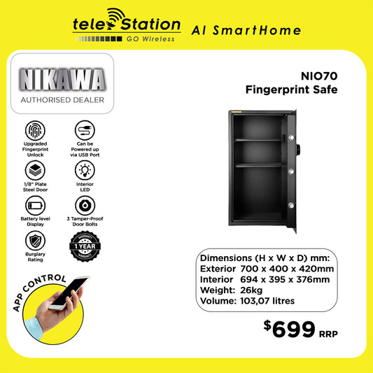 Nikawa NIO70 Fingerprint Smart Safe Box