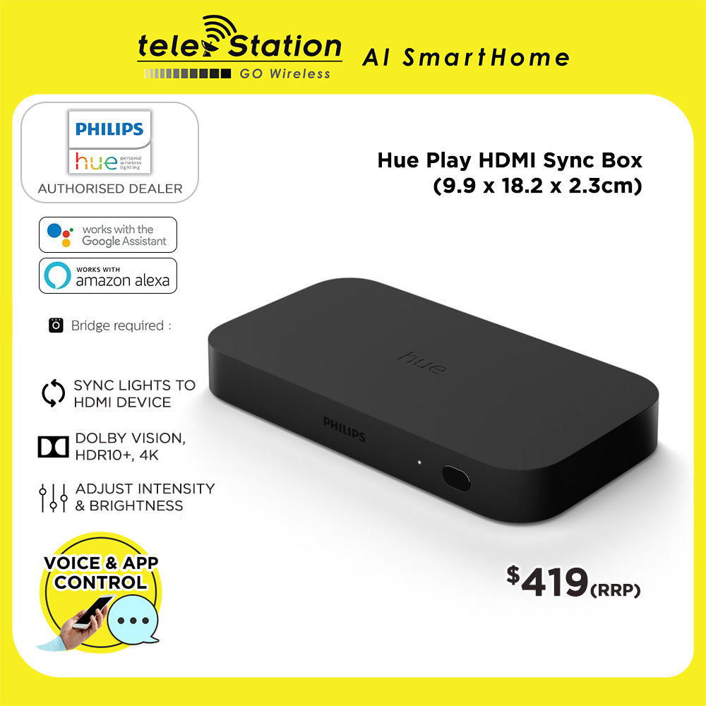 Philips Hue Play HDMI Sync Box – Telestation AI SmartHome