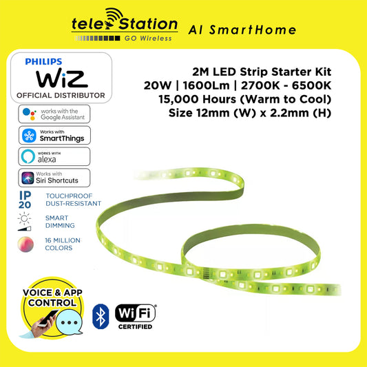 Philips WiZ LED Strip Starter Kit 2m (2 Years Local Warranty)