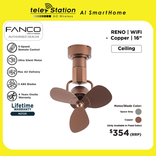 Fanco RENO Wall / Ceiling Fan