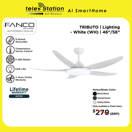 Fanco Tributo Ceiling Fan with Lighting