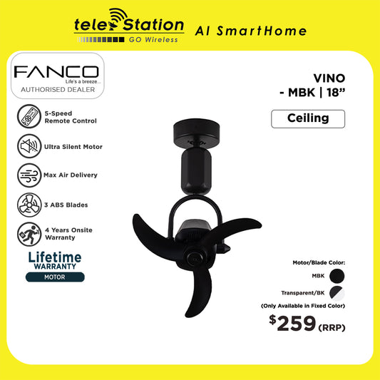 Fanco VINO Wall / Ceiling Fan