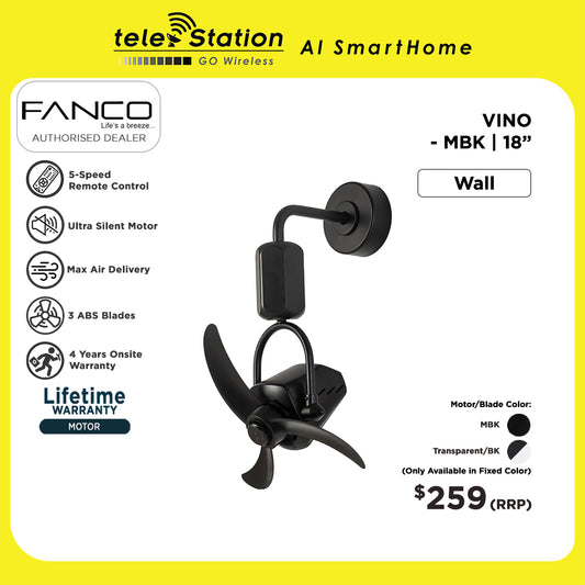 Fanco VINO Wall / Ceiling Fan
