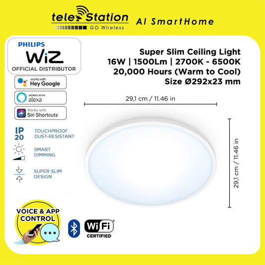 Philip Wiz Superslim Ceiling Light