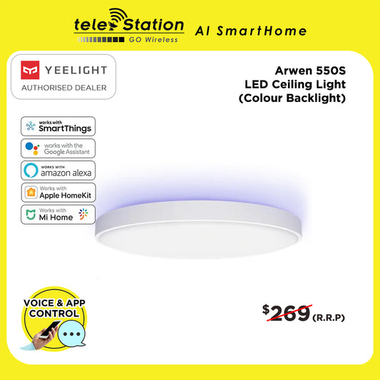 Yeelight Arwen 550S White Ceiling Light (Colour Backlight)