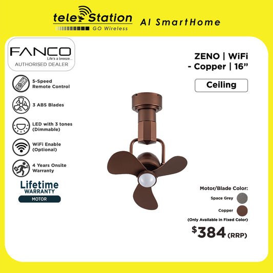 Fanco ZENO Wall / Ceiling Fan