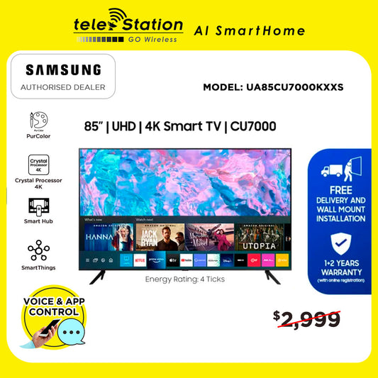 Samsung CU7000 85" 4K UHD Smart TV