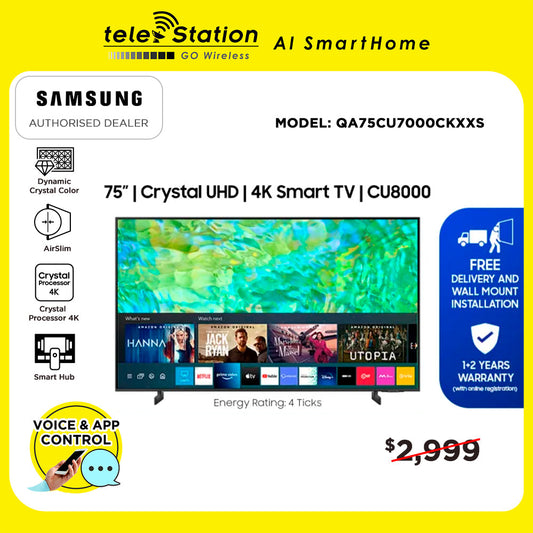 Samsung CU8000 75" 4K UHD Smart TV